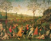 PERUGINO, Pietro The Combat of Love and Chastity china oil painting artist